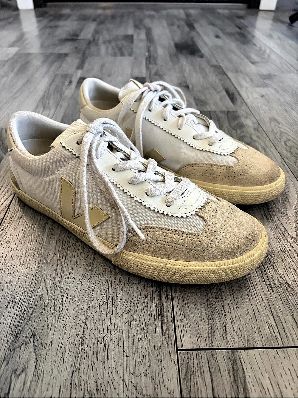 Veja Volley Canvas Sneakers Cream & White US 10